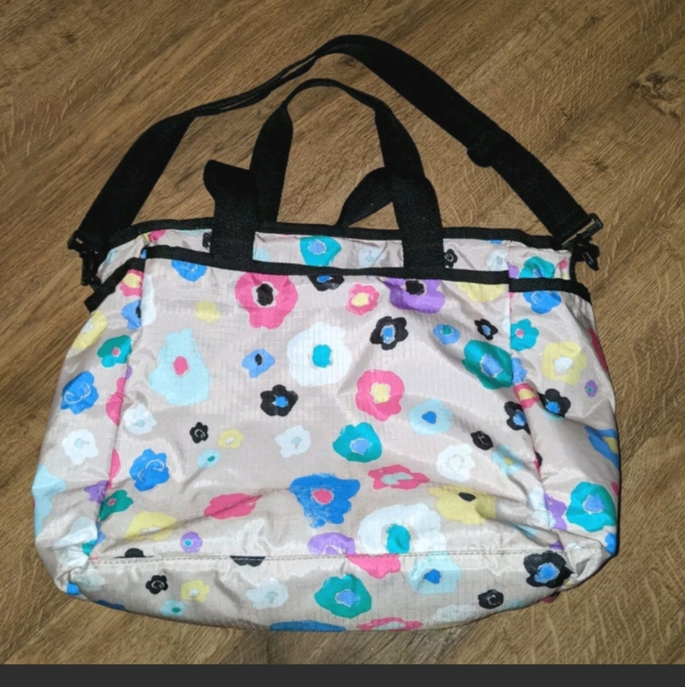 Lesportsac Floral Baby Travel Diaper Bag with Changing Pad